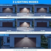 Недорогие Подсветки дорожки и фонарики-Настенные солнечные светильники с водонепроницаемым корпусом, уличные светильники для ограждений, переносные светильники безопасности на солнечных батареях для ограждений, гаражей, кемпингов