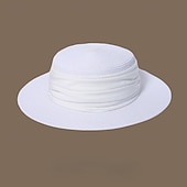 Hatter Strå Stråhatt Bryllup Te Fest Hesteløp cocktail Elegant Årgang Solbeskyttelse Med Glat Hodeplagg Hodeplagg billige Festhatter-Hatter Strå Stråhatt Bryllup Te Fest Hesteløp cocktail Elegant Årgang Solbeskyttelse Med Glat Hodeplagg Hodeplagg