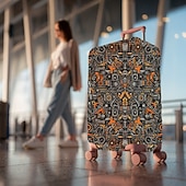 cheap Home Wear &amp; Home Slippers-Art Style Printed Luggage Cover Stretch Suitcase Protector Elastic Travel Baggage Cover