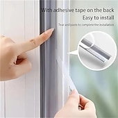 זול אומנויות, אומנות ותפירה-פס איטום עמיד בפני מזג אוויר לדלתות וחלונות, עמיד בפני אבק, מפחית רעשים, סרט בידוד פלסטיק עמיד, פס איטום לבית חוסך אנרגיה עם משטח מחוספס