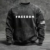 Χαμηλού Κόστους Πατριωτικά 250 Φούτερ-4η Ιουλίου 2026 250η Ημέρα Μνήμης Ανδρών 3D Εκτύπωση Μπλούζα Μακρυμάνικη Hoodie Φούτερ Καθημερινή Υπαίθρια