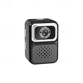 abordables Cámaras deportivas-Mini cámara de llavero HD con capacidad para grabar fotos y videos, cámara digital para estudiantes del tamaño de un pulgar con pantalla IPS de 0,96 pulgadas.