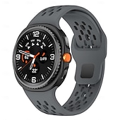 Χαμηλού Κόστους Ζώνες ρολογιών Samsung-Παρακολουθήστε το συγκρότημα για Samsung Galaxy Ρολόι 8 40/44mm Ρολόι 8 Classic 46mm σιλικόνη Αντικατάσταση Λουρί Αδιάβροχη Ρυθμιζόμενο Γυναίκες άνδρες Αθλητικό Μπρασελέ Μοντέρνο Κούμπωμα Περικάρπιο