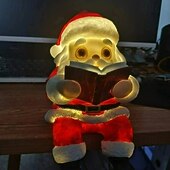 levne vnitřní vánoční osvětlení-Vánoční světla Santa Claus čtou knihu lampa Santa čtou knihu lampa roztomilá osvětlená socha Santa vintage vánoční stolní dekor vintage noční světlo pro vánoční párty domácí dekoraci