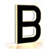 olcso Dekoratív fények-megvilágított házszámok kültérre, vízálló megvilágított címtábla, 12 V-os modern LED-es háttérvilágítású házszám otthonra, garázsba, üzletbe