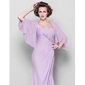 voordelige bruiloft gast wraps-Sjaals Dames Wrap Bolero Shrug Jassen  Jas Elegant Zonbescherming 3/4 Lengte Mouw Chiffon Bruiloft Gast Wikkels Met Effen Kleur Voor Bruiloft Lente om indruk te maken