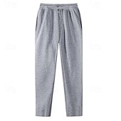 levne Přímá noha-Pánské Tepláky Fleecové kalhoty Kalhoty Tepláky s rovnými nohama Tepláky s otevřeným dnem Šňůrky Elastický pas Vícebalení Bez vzoru Odvod vlhkosti Prodyšné Délka kolen Venkovní Ležérní Denní Módn