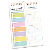 halpa Kodin tarvikkeet-ateriasuunnitteluvihko 8,5x5,8 tuumaa, 52 arkkia magneettinen, kaksoiskierteinen ateria &amp;ruokalista, seinälle kiinnitettävä ruokalistasuunnittelija päivittäiseen käyttöön &amp;viikkosuunnitelma