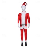 Tomtdräkt jultomten cosplay kostym kläder tomtekläder barn unisex overall och jumpsuit julspecial barn jul karneval maskerad jul topp byxor bälte hatt 4 år+ billiga Barnens julset-Tomtdräkt jultomten cosplay kostym kläder tomtekläder barn unisex overall och jumpsuit julspecial barn jul karneval maskerad jul topp byxor bälte hatt 4 år+