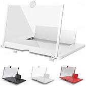 Недорогие Товары для дома-10/12-дюймовый изогнутый 3D-увеличитель для экрана телефона со складной подставкой — портативный многофункциональный объектив для фильмов и игр &amp;видеозвонки, совместимые со всеми смартфонами