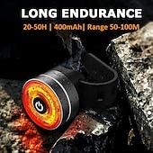 billiga Dekorativa ljus-USB-uppladdningsbart cykelbakljus automatisk sensor bakljus cykelutrustning cykeltillbehör vattentät bromsvarning racercykeltillbehör