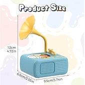 abordables Cadeaux-Machine à histoires phonographique pour l'éducation précoce des enfants avec 99 cartes, gramophone pour tout-petits, phonographe éducatif pour tout-petits, jouet de narration interactif pour l'école