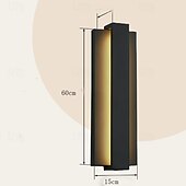 economico applique da esterno-applique da parete moderna a LED per esterni nera