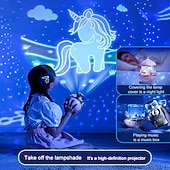 economico Luci Notturne per Bambini-Proiettore Notturno Carousel Bunny 12 Film Musica e Altoparlante Bluetooth Proiettore di Stelle Rotante a 360° per Camera dei Bambini Lampada Nursery Ricaricabile Regalo di San Valentino per Bambine