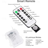 abordables Luces de cadena de fiesta-Luces de Cuerda Diente de León con Control Remoto 8 Modos 10m 80LED Lindas Luces de Hadas Blanco Cálido para Árbol Dormitorio Ambiente Festivo Decoración de Fiesta de Boda Cumpleaños