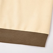 economico T-shirt in maglia waffle-Per uomo Maglietta Waffle Maglietta Manica Lunga Collo alla coreana Tutte le stagioni Blocco di colori Tradizionale / Vintage Casual Con zip All'aperto Casa Sport &amp; Outdoor Cachi Maglietta Top per