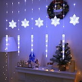 cônes de glace de Noël, flocons de neige, rideaux en fil de cuir, guirlande lumineuse, balcon du salon, porche, lumières de décoration d'ambiance de fête, télécommande 8 fonctions, alimentation USB abordables Lumières de cordes de vacances-cônes de glace de Noël, flocons de neige, rideaux en fil de cuir, guirlande lumineuse, balcon du salon, porche, lumières de décoration d'ambiance de fête, télécommande 8 fonctions, alimentation USB