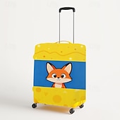 cheap Home Wear &amp; Home Slippers-Fox Animal Print Luggage Cover Stretch Suitcase Protector Elastic Travel Baggage Cover