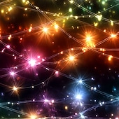 preiswerte Herren Satin Hemd-Weihnachten Herren Funkelnder Glitzer Weihnachtslicht Hemd Satinhemd Kleidhemd Langarm Modisch lässig Outdoor Party Ferien Frühling Herbst Umlegekragen 3D-Druck Hemden mit Knopfleiste Rote Blau