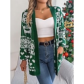 Naisten Neulos Neule Vapaa-aika Pehmeä Joulu poro lumihiutaleet Joustin Avoin etuosa Kudottu Pitkähihainen Tavalliset topit Neuloa ulko- Päivittäin Viikonloppu Valkoinen Rubiini Syksy Talvi halpa Jouluiset neuleet-Naisten Neulos Neule Vapaa-aika Pehmeä Joulu poro lumihiutaleet Joustin Avoin etuosa Kudottu Pitkähihainen Tavalliset topit Neuloa ulko- Päivittäin Viikonloppu Valkoinen Rubiini Syksy Talvi