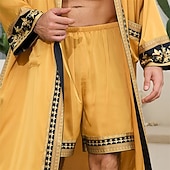  Homme Loungewear Shorts de pyjama Impressions Graphiques Mode Classique Occasionnel Maison Quotidien Lit Polyester Confort Doux Respirant Shorts Taille Élastique Été Noir Blanche