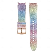 abordables Bracelets de montre Samsung-Bracelet de Montre  pour Samsung Galaxy Montre 7/6/5/4 40/44mm, Montre 5 Pro 45mm, Montre 6 Classique 43/47mm, Montre 4 Classique 42/46mm Silicone Remplacement Sangle Paillettes Mignon Réglable