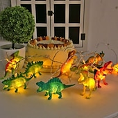 cheap Party String Lights-LED Dinosaur String Lights 1.5m 10LEDs Battery Powered  Home Children's Toys Shopping Mall Room Decoration Lights Creative Cartoon Gift Light