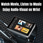 お買い得  プレミアム-APPLLP Max スマートウォッチ 2.88 インチ スマート·ウォッチ スマートウォッチ電話 4G LTE ブルートゥース 歩数計 睡眠サイクル計測器 座りがちなリマインダー と互換性があります Android iOS 女性 男性 GPS 長時間スタンバイ ハンドフリーコール IPX-5