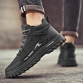 baratos Botas de caminhada-calçados esportivos pretos para caminhada masculinos – tênis duráveis para atividades ao ar livre, para corrida em trilha, caminhada e conforto diário