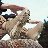 Men's Beige Waterproof Trail Boots – Durable and Comfortable, Perfect for Hiking, Trail Running and All-Day Outdoor Wear cheap Hiking Boots-Men's Beige Waterproof Trail Boots – Durable and Comfortable, Perfect for Hiking, Trail Running and All-Day Outdoor Wear