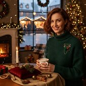 baratos Acessórios para mulheres-broche de pingente de Natal – chapéu de malha festivo, guirlanda, árvore e broche de sino para mulheres