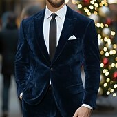 Χαμηλού Κόστους Γιορτή διακοπών-Ανδρικά Σμόκιν Κοστούμια για πάρτι Causal Ρουμπίνι Βυσσινί Φθινόπωρο &amp; Χειμώνας Εφαρμογή Πέτο με Μύτες Πάρτι Καθημερινό Μονόχρωμο Κατά παραγγελία εφαρμογή Σετ 2 τεμαχίων Μονόπετο Ενός Κουμπιού