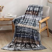 お買い得  ブランケット＆毛布-毛布 フリースブランケット ソファ用スローブランケット 宗教 近代の ソファー ベッドサイド 装飾ブランケット 暖かい毛布 ギフト ホームデコレーション
