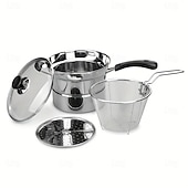 abordables Ensemble de Cuisine-AT-CFGJ05 Acier inoxydable Adultes Adulte Homme Femmes Jouet Cadeau