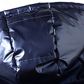 abordables Manteaux &amp; vestes-Homme Manteau d'Hiver Doudoune Veste Matelassée Avec Poches Polyester Vacances Tenue quotidienne Date Régulier Mode Occasionnel Confortable Chaleur Thermique Hiver Couleur Unie / Unie Argent Noir