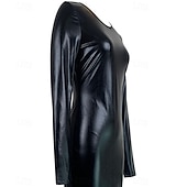 preiswerte Einfaches Kleid-Damen Minikleid Cocktailkleid Etui-Kleid Mode Modern Club Abendgesellschaft Party Normale Passform Einfach Langarm Rundhalsausschnitt Schwarz Frühling Herbst Winter