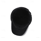 preiswerte Baseballkappe für Herren-Herren Wintermützen Warme Wintermütze Winter-Baseball-Cap mit Ohrenklappen Winter-Baseballkappe Schwarz Grau Polyester Fleece Mode Moderne zeitgenössische Alltagskleidung Date Einfarbig Thermowarm