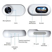 halpa Toimintakamera-HD 1080P Mini Ulkoilmaurheilukamera magneettisella klipsillä valokuville ja videoille peukalo DV lemmikkikamera pyöräilyrekisteröijä ystävänpäivälahja