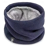 economico Corone, Ghirlande &amp; Decorazioni-Scaldacollo elasticizzato in maglia - elegante sciarpa in poliestere tinta unita con fodera in velluto per uomo &amp;donne - calde &amp;accogliente, perfetto per le attività all&#039;aperto - 80% poliestere &amp;20%