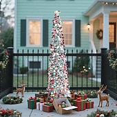 お買い得  屋内のクリスマスライト-クリスマス カラフルな小さな円形シルバー折りたたみクリスマスツリー LED ライト、5M 50LED 暖かい光のストリング、1.5M/5FT AAA バッテリーボックス、インドア リビングルーム、書斎、階段、パーティーホリデー装飾小道具用