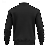 economico Giubbotti Casual-Per uomo Giacca Leggera Giacca Casual Vacanza Quotidiano Traspirante Tasca Primavera Autunno Semplice Moda Classico Collo alla coreana Regolare Nero Giallo Rosso Blu marino Blu reale Giacca