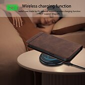 Недорогие Чехлы для iPhone-телефон Кейс для Назначение iPhone 17 Pro Max 17 Air 17 i16 15 14 Pro Max Plus 13 Pro Max Mini Кошелек для карт Защита от удара Ретро Кожа PU