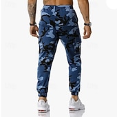 economico Pantaloni da Corsa &amp; Collant-Per uomo Pantaloni della tuta con risvolto Pantaloni Cargo pantaloni sportivi Coulisse con tasche Vita Alta Pantaloni Palestra Athleisure Allenamento Primavera Autunno Elastico Palestra Allenamento