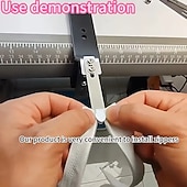 ieftine arte, meșteșuguri și cusut-Instrument rapid de fixare a fermoarului, clemă cu două capuri pentru înfilare ușoară a fermoarului