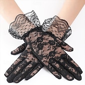 levne rukavice-Dámské 1 pár Špičky prstů / Rukavice bez prstů Šik ven / Venkovní Rukavice - Bez vzoru Stylové / Celý prst