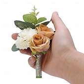 economico Bouquet da Sposa-Fiori da polso da sposa Fiore all'occhiello Matrimonio / Evento / Festa Tessuti Floreale