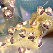 abordables Tiras de Luces LED-Luces de cadena de alambre de cobre LED en forma de pulpo estrella de mar cangrejo guirnalda de luces 2m 20LED a pilas decoración para fiestas de bodas y vacaciones en interiores y exteriores tema