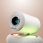 Недорогие Проекторы-Премиум проектор YT900 с автофокусировкой разрешение 1920*1080 опциональная микрофонная основа светодиодная лента 2.4/5GHz двухдиапазонный Wi-Fi Android 13.0 3-х линзовый стеклянный объектив с