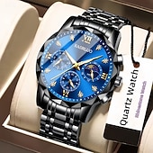 Νέο ανδρικό ρολόι χαλαζία με νυχτικό και στρας, ανθεκτικό στις γρατσουνιές και στη φθορά, ιδανικό για δώρο διακοπών και γενεθλίων Χαμηλού Κόστους Ρολόγια Quartz-Νέο ανδρικό ρολόι χαλαζία με νυχτικό και στρας, ανθεκτικό στις γρατσουνιές και στη φθορά, ιδανικό για δώρο διακοπών και γενεθλίων