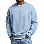  4 luglio 2026 250° Memorial Day Felpa con cappuccio da uomo in stile streetwear a girocollo a maniche lunghe Casual Outdoor Quotidiano Sport Strada